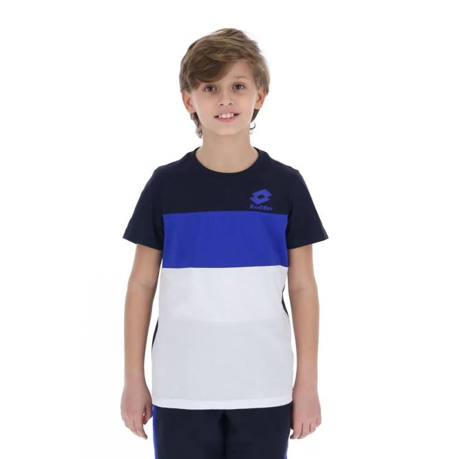 deti athletica b iii tee js Lotto námornícka modrá/svetlo biela 2Z281137