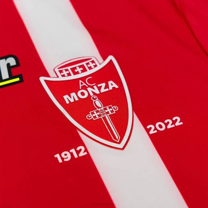 muži ac monza home 22/23 autentické Lotto plameňovo červená 2Z28640