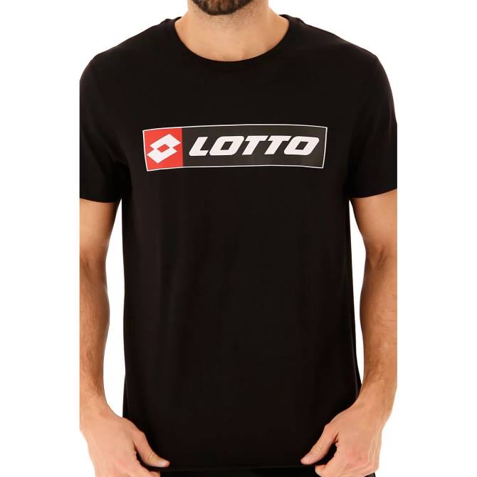 muži logo trička js Lotto všetko čierne 2Z28431