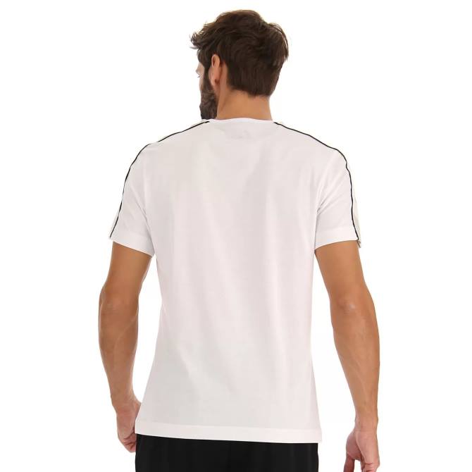 muži logo vi tee js Lotto žiarivo biele 2Z28463