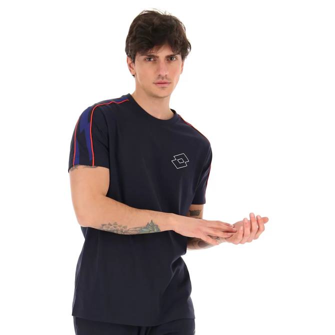 muži logo vi tee js Lotto námornícka modrá 2Z28459