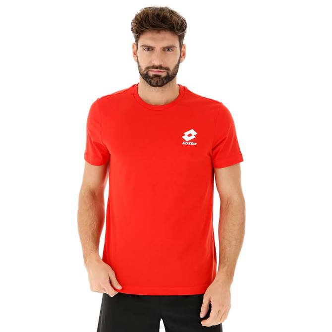 muži tee bs js Lotto plameňovo červená 2Z28424
