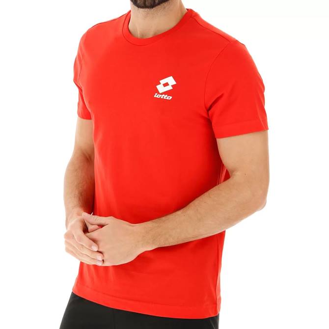 muži tee bs js Lotto plameňovo červená 2Z28424