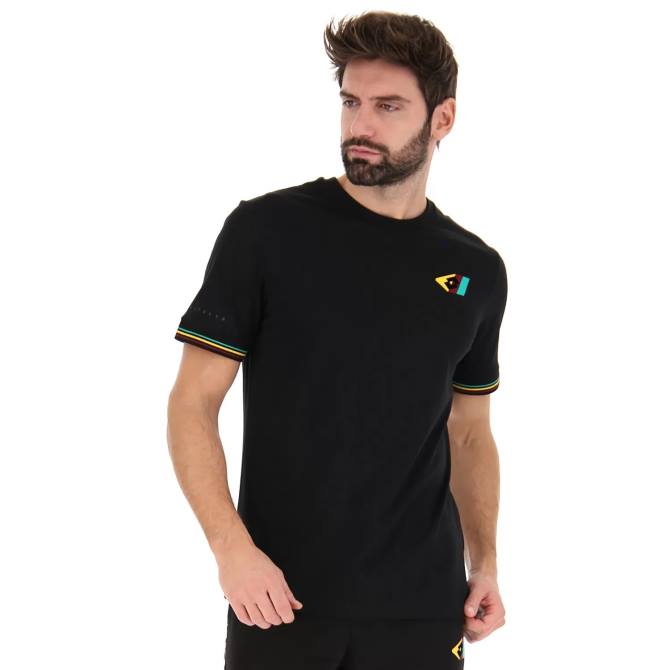 muži tričko athletica classic v Lotto všetko čierne 2Z28388