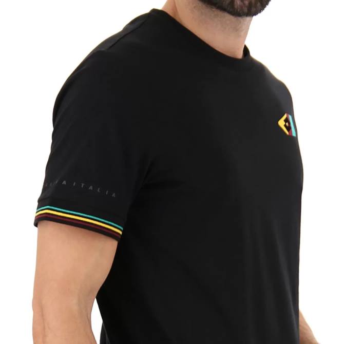 muži tričko athletica classic v Lotto všetko čierne 2Z28388