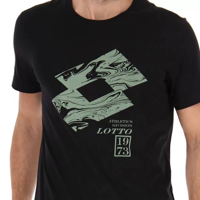 muži tričko losanga v Lotto všetko čierne 2Z28422