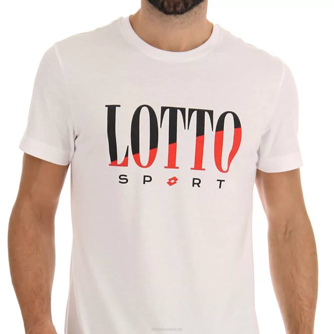 muži tričko supra vi Lotto žiarivo biele 2Z28451