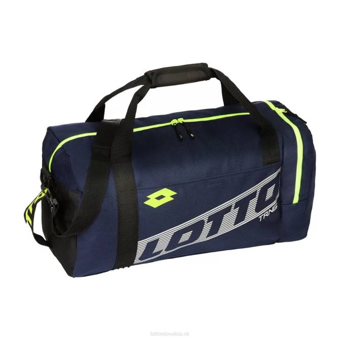 muži bag gym s Lotto námornícka modrá/strieborný kov/bezpečnostná žltá 2Z28653