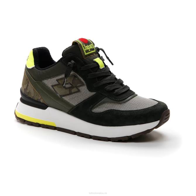 muži tokyo ginza camo Lotto zelená živica/teplá šedá 4u/hroznový list 2Z2824