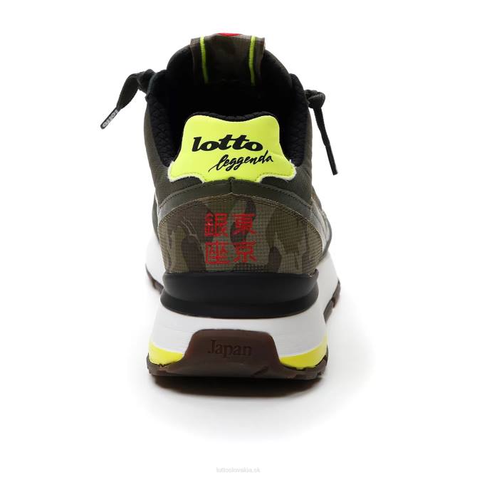 muži tokyo ginza camo Lotto zelená živica/teplá šedá 4u/hroznový list 2Z2824