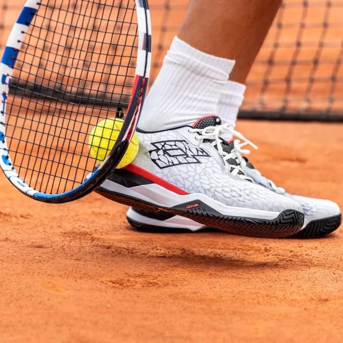 muži hyperpulz dravca 100 cly Lotto celá biela/celá čierna/plamenovo červená 2Z28100