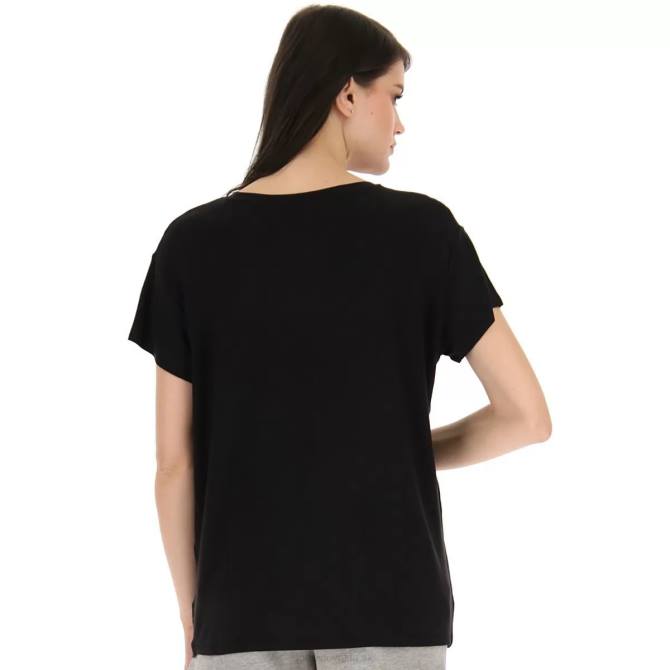 ženy tee text w vi Lotto všetko čierne 2Z28907